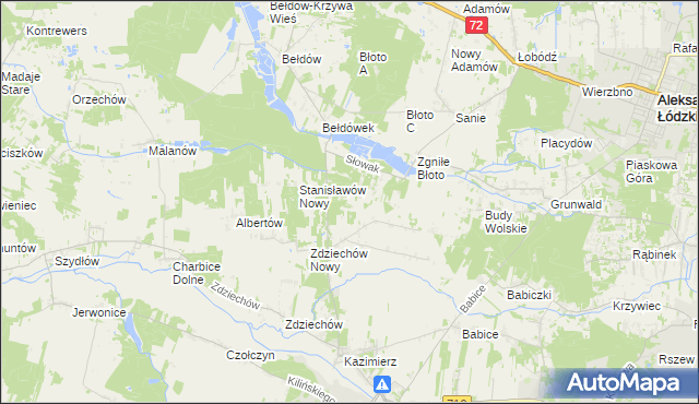 mapa Słowak, Słowak na mapie Targeo