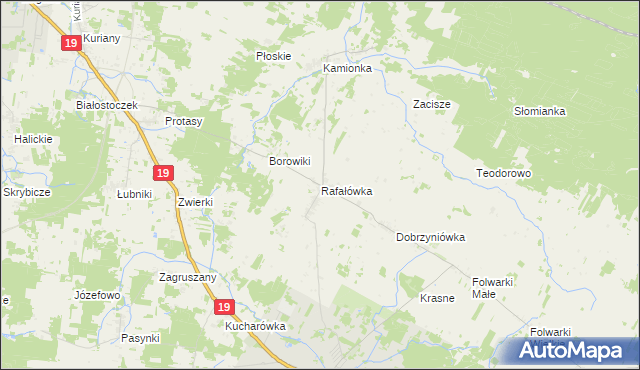 mapa Rafałówka, Rafałówka na mapie Targeo