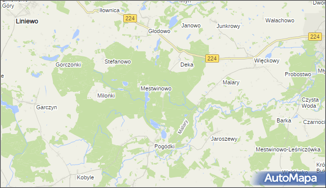 mapa Jastrzębce gmina Skarszewy, Jastrzębce gmina Skarszewy na mapie Targeo