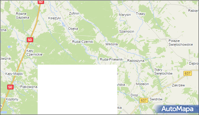 mapa Ruda-Pniewnik, Ruda-Pniewnik na mapie Targeo