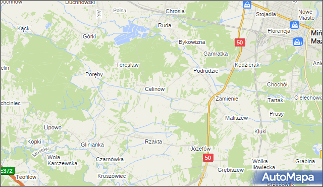 mapa Jędrzejnik, Jędrzejnik na mapie Targeo