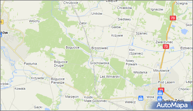 mapa Kameduły, Kameduły na mapie Targeo