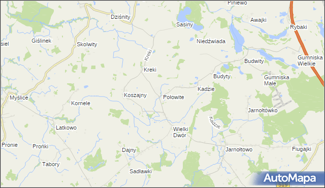 mapa Połowite, Połowite na mapie Targeo