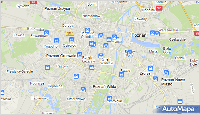 mapa Rynek Wildecki, Rynek Wildecki na mapie Targeo