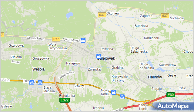 mapa Sulejówek, Sulejówek na mapie Targeo