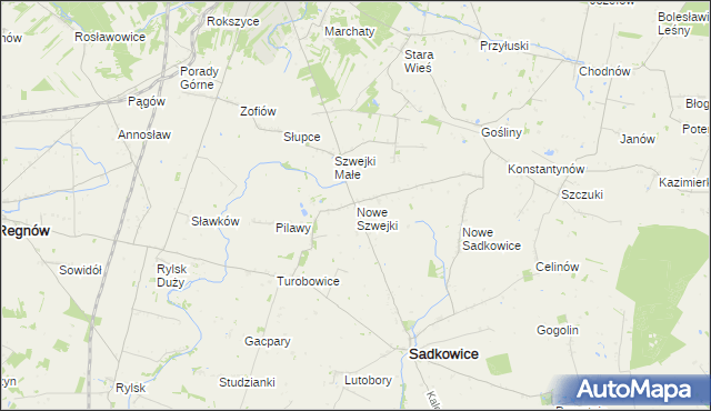 mapa Nowe Szwejki, Nowe Szwejki na mapie Targeo
