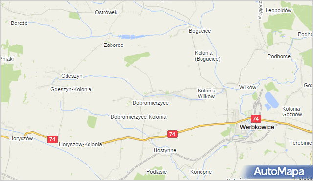 mapa Peresołowice, Peresołowice na mapie Targeo