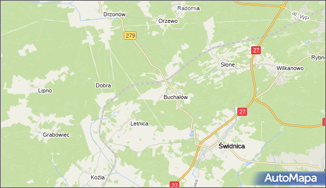 mapa Buchałów, Buchałów na mapie Targeo