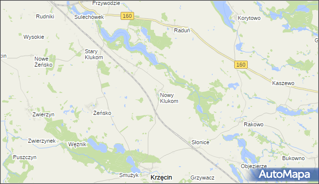 mapa Nowy Klukom, Nowy Klukom na mapie Targeo