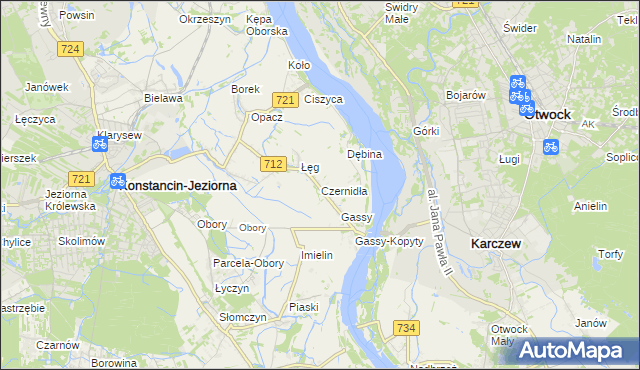 mapa Czernidła, Czernidła na mapie Targeo
