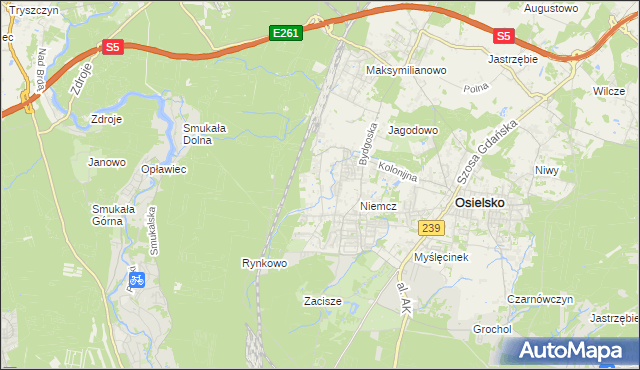 mapa Jagodowo Leśniczówka, Jagodowo Leśniczówka na mapie Targeo