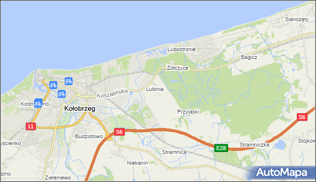 mapa Kądzielno, Kądzielno na mapie Targeo