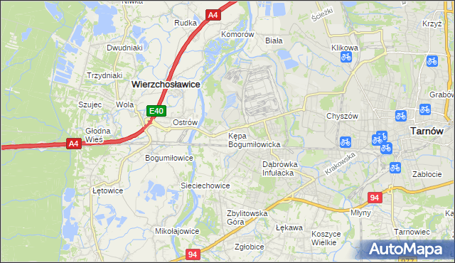mapa Kępa Bogumiłowicka, Kępa Bogumiłowicka na mapie Targeo