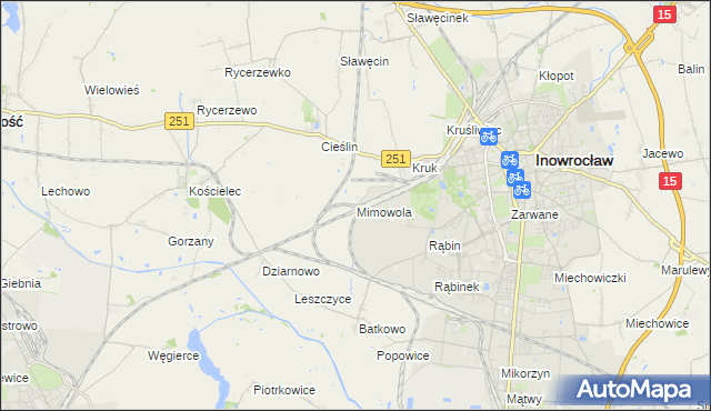mapa Mimowola, Mimowola na mapie Targeo
