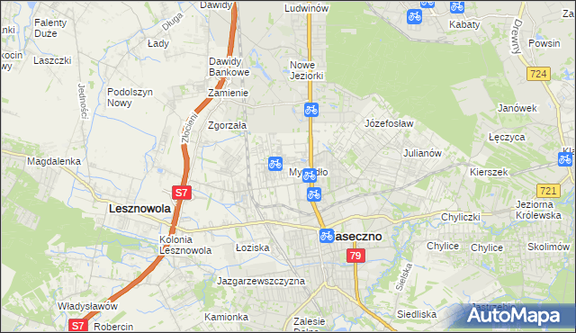 mapa Mysiadło, Mysiadło na mapie Targeo