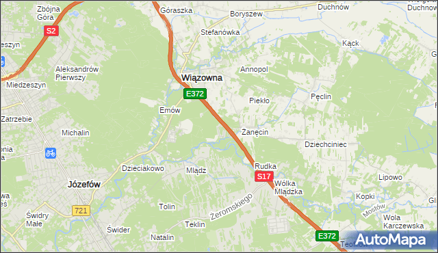 mapa Radiówek, Radiówek na mapie Targeo