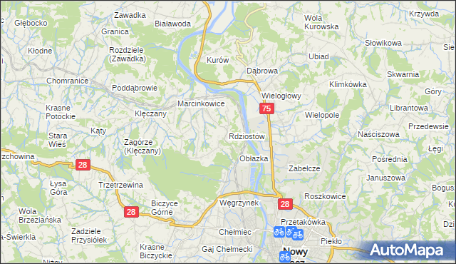 mapa Rdziostów, Rdziostów na mapie Targeo