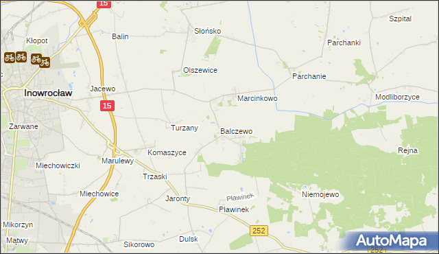 mapa Balczewo, Balczewo na mapie Targeo