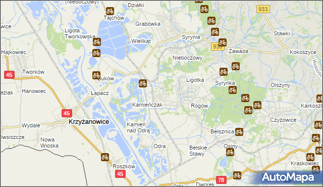 mapa Bluszczów, Bluszczów na mapie Targeo