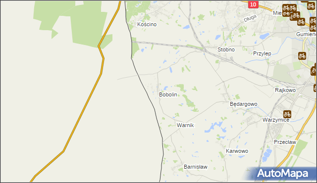 mapa Bobolin gmina Kołbaskowo, Bobolin gmina Kołbaskowo na mapie Targeo