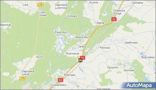 mapa Jaracz, Jaracz na mapie Targeo