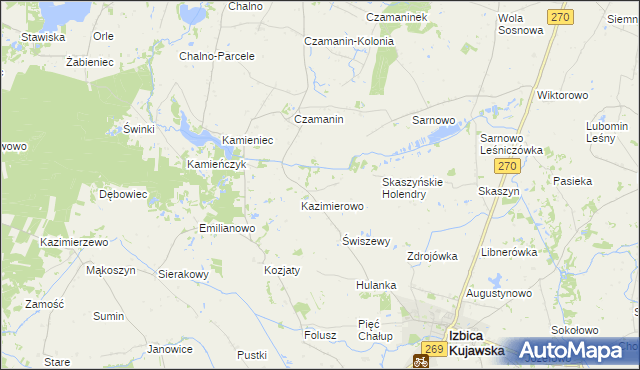 mapa Karczówek gmina Topólka, Karczówek gmina Topólka na mapie Targeo