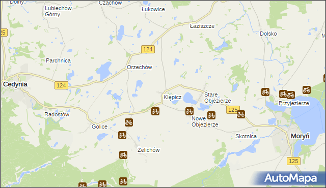 mapa Klępicz, Klępicz na mapie Targeo