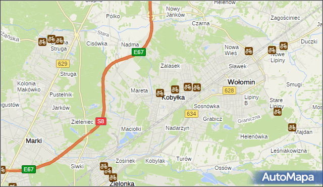 mapa Kobyłka, Kobyłka na mapie Targeo