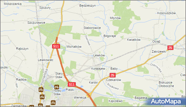 mapa Lewków, Lewków na mapie Targeo