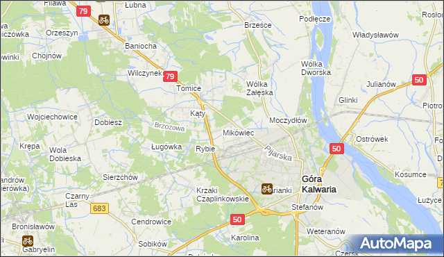 mapa Mikówiec, Mikówiec na mapie Targeo