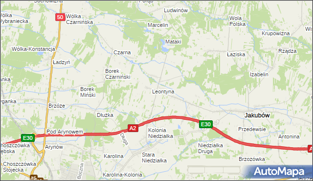 mapa Mistów, Mistów na mapie Targeo