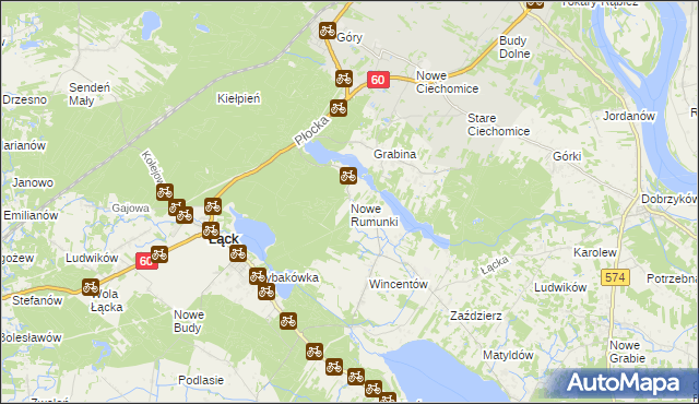 mapa Nowe Rumunki, Nowe Rumunki na mapie Targeo