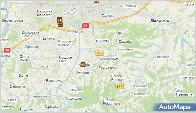 mapa Nowodworze, Nowodworze na mapie Targeo