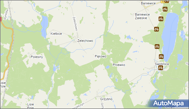 mapa Pąkowo, Pąkowo na mapie Targeo