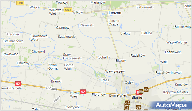 mapa Rochaliki, Rochaliki na mapie Targeo