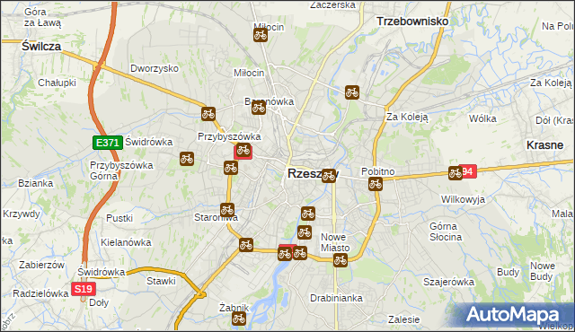 mapa Rzeszów, Rzeszów na mapie Targeo