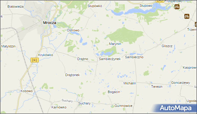 mapa Samsieczynek, Samsieczynek na mapie Targeo