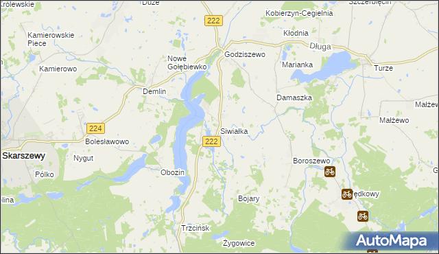 mapa Siwiałka, Siwiałka na mapie Targeo