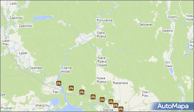 mapa Stara Rzeka Osada, Stara Rzeka Osada na mapie Targeo