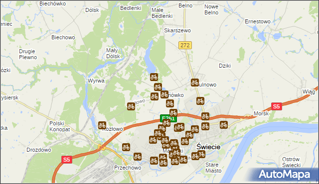 mapa Sulnówko, Sulnówko na mapie Targeo