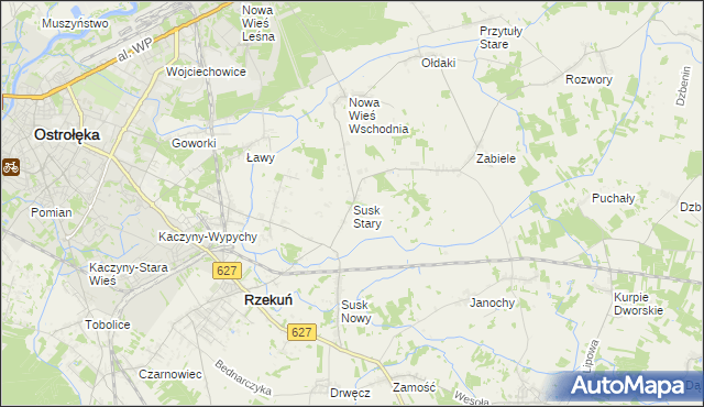 mapa Susk Stary, Susk Stary na mapie Targeo
