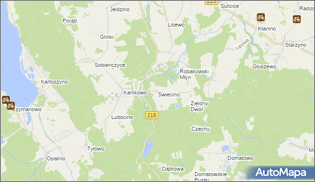 mapa Świecino, Świecino na mapie Targeo