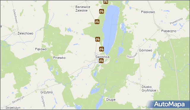 mapa Swobnica, Swobnica na mapie Targeo