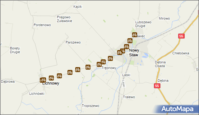 mapa Trępnowy Osada, Trępnowy Osada na mapie Targeo