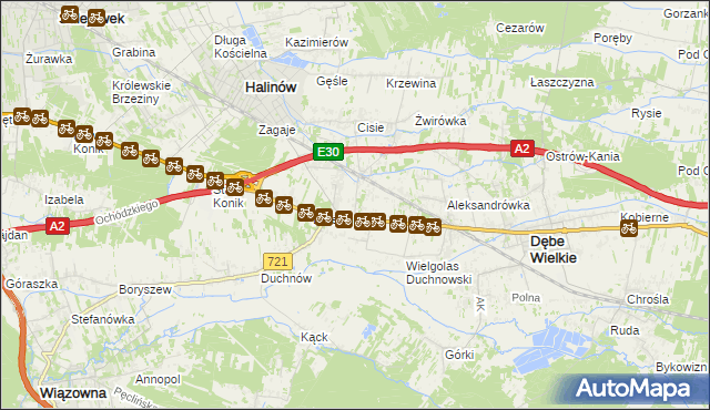 mapa Wielgolas Brzeziński, Wielgolas Brzeziński na mapie Targeo