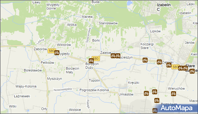 mapa Wierzbin, Wierzbin na mapie Targeo