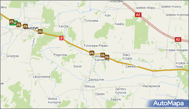 mapa Wólka Kamienna, Wólka Kamienna na mapie Targeo