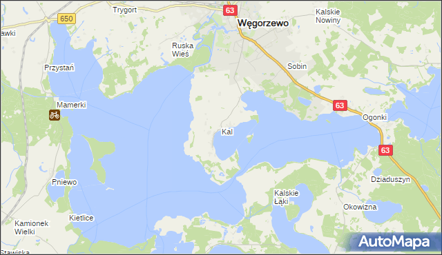 mapa Kal, Kal na mapie Targeo