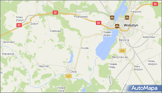 mapa Krutla, Krutla na mapie Targeo