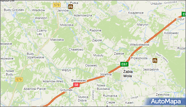 mapa Musuły, Musuły na mapie Targeo